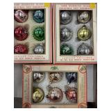 3 boxes of vintage hand decorated Christmas