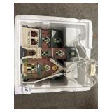 Lighted ceramic Christmas house