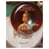 Two vintage Christmas collectible plates