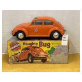 Vintage "Smoking Naughty Bug" toy car with box