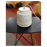 Vintage Lawnware hanging swag light works