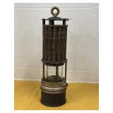 Vintage Wolf coal minerï¿½s safety lamp with