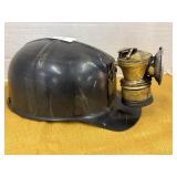 Vintage MSA Comfo cap minerï¿½s helmet with light