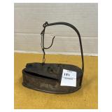 Vintage tin betty lamp