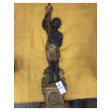 Vintage Hernals cast iron backamoor (?) wall lamp