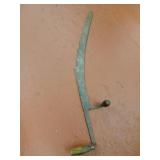 Antique doulbe handled hay knife
