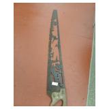 42" hunting scene decor handsaw