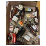 Lot of small assorted glass bottles