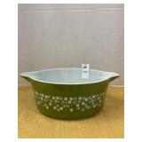 Vintage Pyrex daisy crazy casserole dish