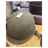 Vintage steel combat helmet