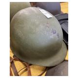 Vintage steel combat helmet