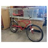 Vintage Red Schwinn Sting-Ray muscle bike