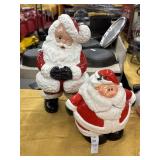 Vintage ceramic winking santa figurine and newer