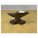 Cast metal miniature anvil paperweight
