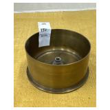 Vintage 1944 cut-down brass artillery shell