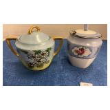 Vintage Hand-painted Porcelain Sugar Bowls