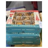 3 boxes of vintage Poland Christmas bulbs