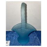 Westmoreland Blue Mist Satin Glass Small Basket-