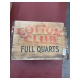Cotton club wooden crate