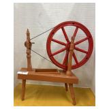 Vintage Remco little red spinning wheel toy