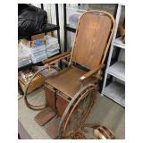 Antique wheelchair