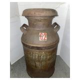 Vintage Hagan metal dairy milk can- 24 inches h