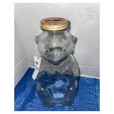 Vintage Snow Crest Bear Bottle Bank W/Coin