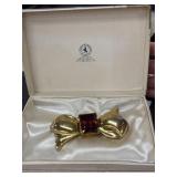 Vintage John M Roberts & Son co. bow brooch