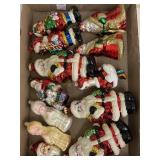Flat of vintage-style santa and angel Christmas