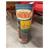 Vintage can of Tinkertoys