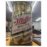 Miller beer metal can 15 in tall