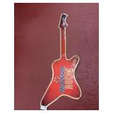Molson Rocks metal guitar sign 38 in by 13 in