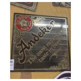 Andeker mirror beer sign 12 in by 12 in