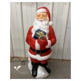 Vintage santa with presents blow mold 33in *cord