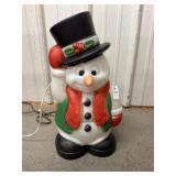 Vintage frosty snowman blow mold 18in
