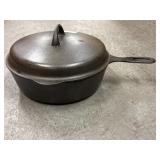 Vintage #8 lidded cast iron skillet
