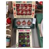 3 boxes of mini vintage Christmas bulbs - Shiny