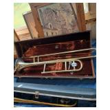 Vintage Olds trombone in case