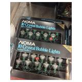 2 boxes of newer Noma clear bubble lights