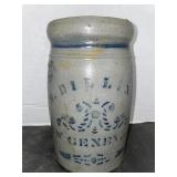 Antique L. B. Dilliner cobalt-decorated stoneware