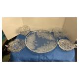 EAPG ? Glass bowls, dishes, & frosted roses