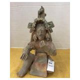 Vintage clay Atzec Incan Mexico figurine
