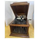 Antique Edison Cylinder Phonograph Windup Player