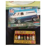 Vintage Monogram NFL van model and paint lot