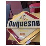 Duquesne light up beer sign 22 in by 22 in *does