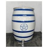 VINTAGE STAR STONEWARE CROCK - 6 BAND 2 GAL.