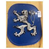Lowenbrau plastic sign approx 12 in by 9 in