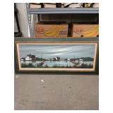 Canvas framed art signed Trenner 24"x36" (slight