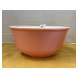 Vintage unmarked pink mixing bowl