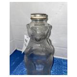 Vintage Snow Crest Bear Bottle Bank W/Coin Lid-7